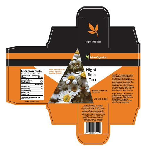 die cut design for a tea box