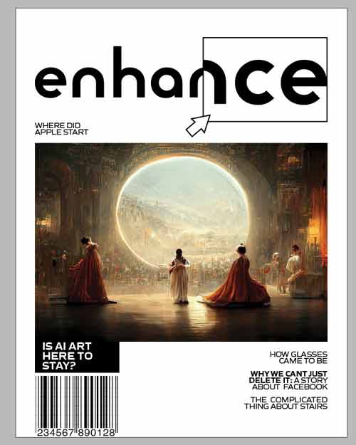 cover page of magazine design